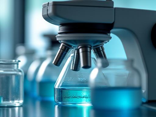 Detailaufnahme für wissenschaftliche Fotografie in einem Labor